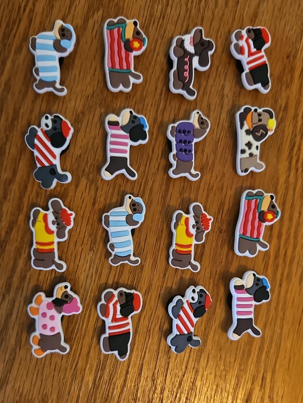 Weiner dog/dachshund shoe charms